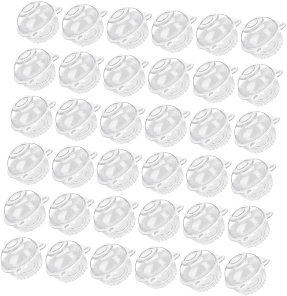 100Pcs Individual Cookie Boxes Cute Clear Dessert Containers for Cupcakes Muffins Puddings and Pastries for Parties Use