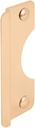 Prime-Line U 9510 Steel Latch Guard Plate Cover for Out-Swinging Doors, 6 Inch Cover with 5/16 Inch Offset, Polished Brass, Set of 1