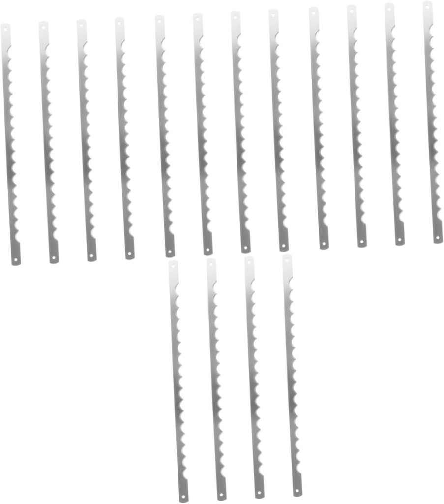 4sets Bread Machine Blades Bread Maker Metal Blades Serrated Edge Slicer Easy Install Maker Replacement 4pcs*4