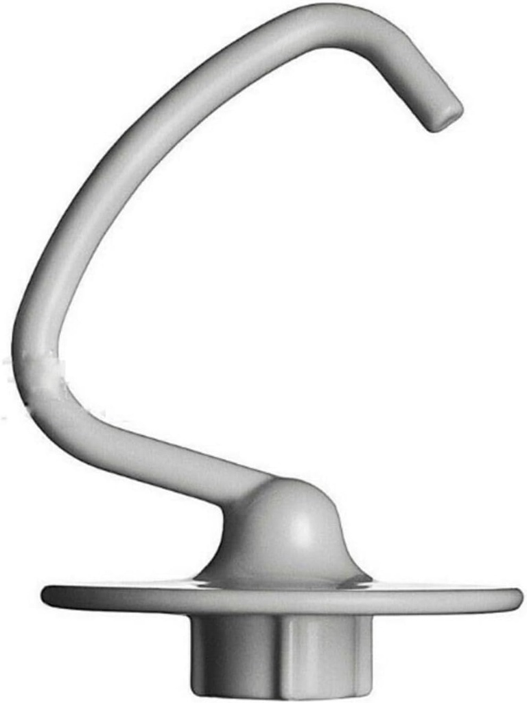 NieKe Dough Hook&Flex Edge Beater/Stand Mixer Parts, Compatible for KitchenAid 4.5-5 Qt Food Processor Accessory Flex Edge Bowl Scraper