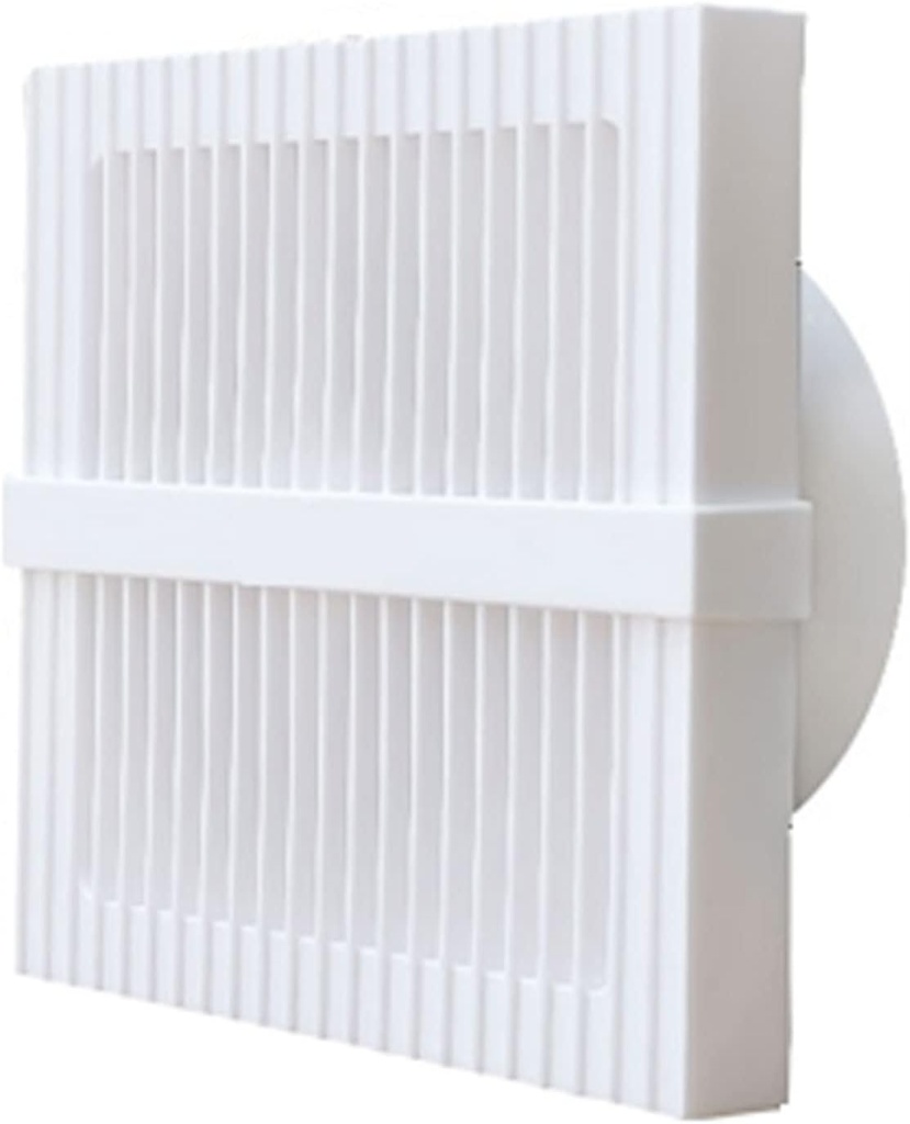 Ventilation Fan, Bathroom Exhaust Fan, Square Bathroom Kitchen Ventilation Fan Wall Type Window Exhaust Fan Strong Mute(6in)