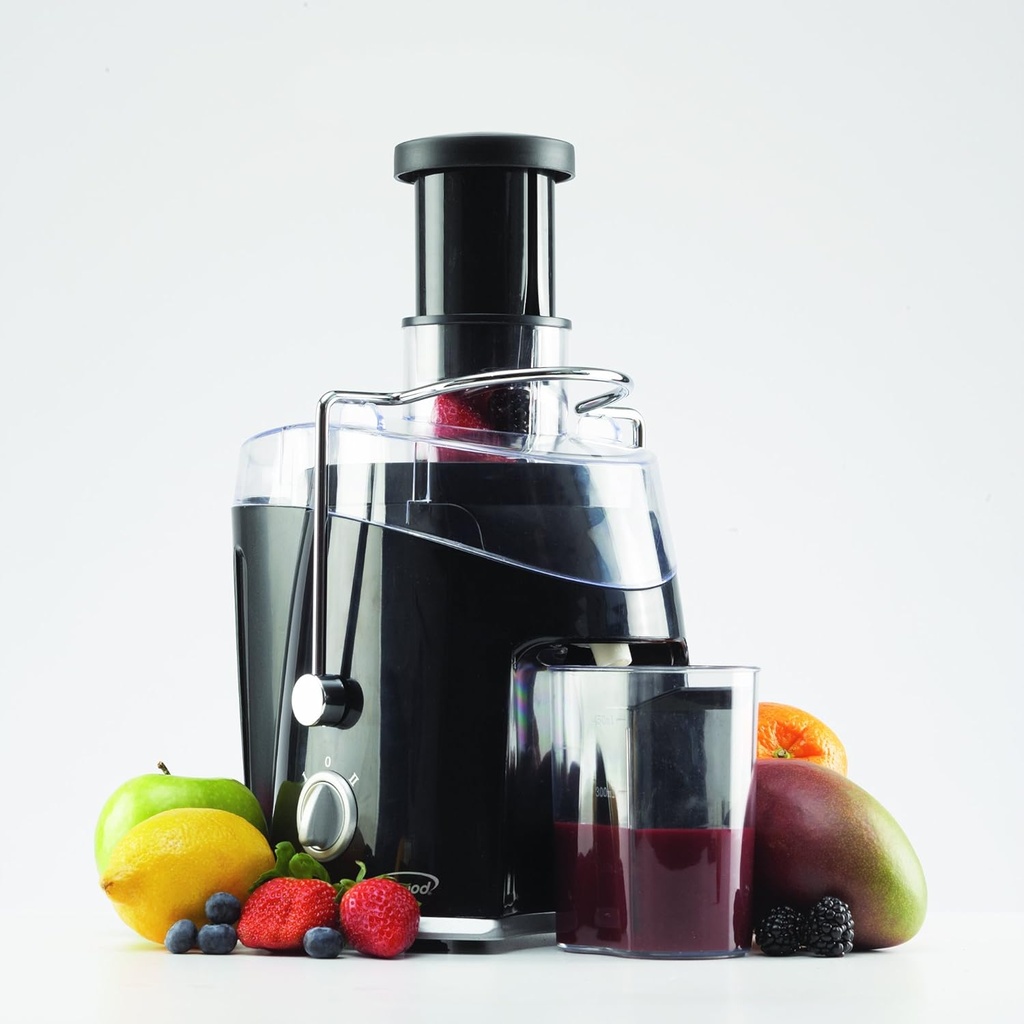 Juice Extractor - Brentwood Wide Feeder Multi Speed Juicer - Black