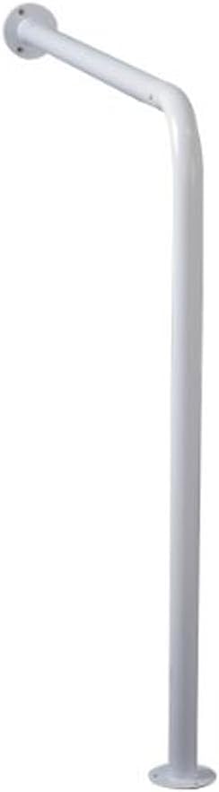 Homecraft Ringwood Wall to Floor Grab Rail, Curved Grab Bar for Toilet, Shower, or Bathtub, Secure Railing for Elderly & Handicapped, 30" High x 30 3/4" Deep, Bathroom Safety Rails