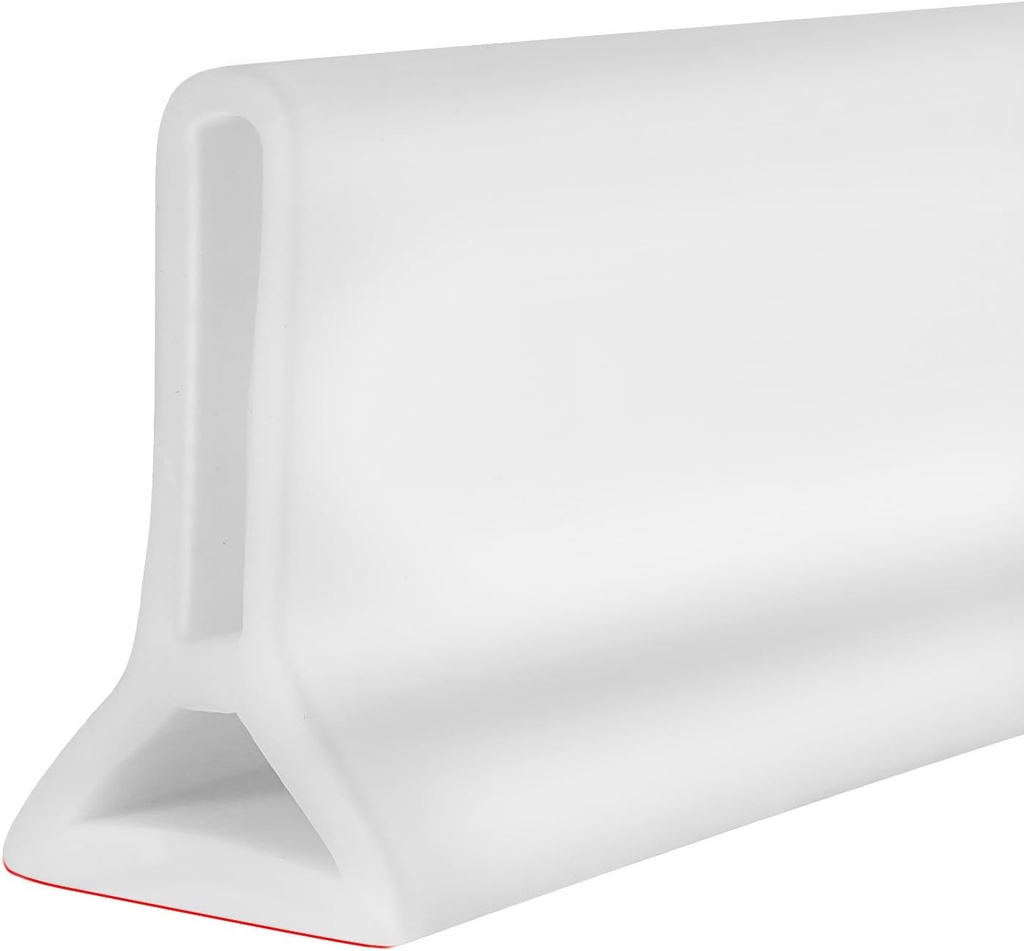 39" Collapsible Shower Threshold Water Dam Water Stopper Barrier Keeps Water Inside Threshold Dry and Wet Separation for Bathroom Kitchen Sink Bathtub