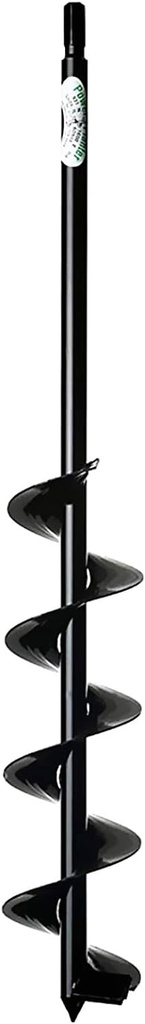 Power Planter Extended Length Garden Auger Drill Bit, 3" x 24" with 3/8" Non-Slip Hex Drive, Auger Drill Bit for Planting Bulbs and Potted Plants, Garden Digging Tool for Dirt, Clay, Soil and Sand