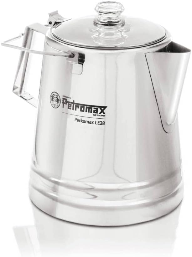 Petromax Tea and Coffee Percolator, Use Indoor/Outdoors for Home Kitchen or Campfire, Stainless Steel Coffee and Tea Pot Brews to Your Taste