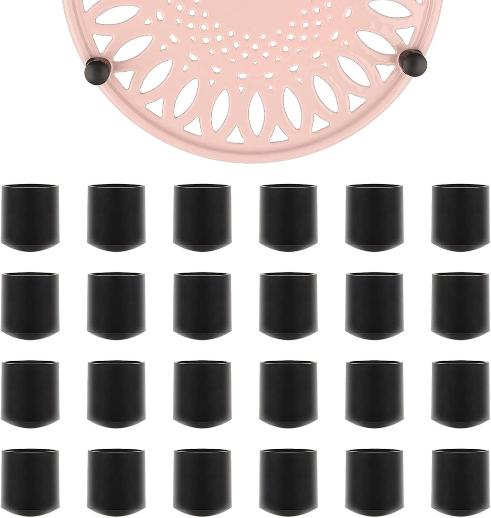 24 Pcs Metal Trivet Rubber Feet Replacement, Crock Pot Rubber Pegs Pads, Replacement Metal Trivet for Table Surface