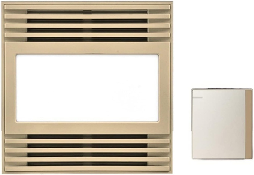 Ventilation Fan 12W Lighting Ventilation Two-in-one Exhaust Fan, Kitchen and Bathroom Square Integrated Ceiling LED Light, Bathroom Blinds Exhaust Fan with LED Light Vent(B)