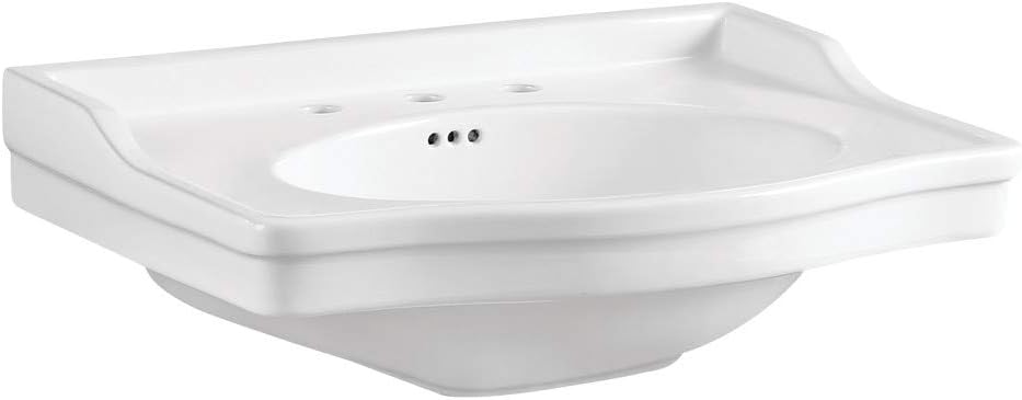 Fauceture VPB3308B Victorian 30" Ceramic Console Sink Basin, White
