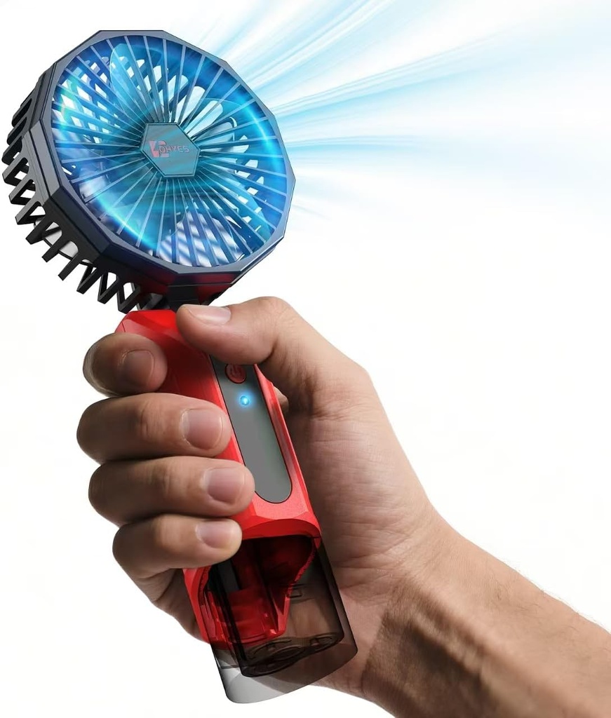 ohyes Handheld Magnetic Fan Compatible with Milwaukee 12V Battery for Camping, Concert & Workshop(Battery not included)