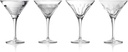 Waterford Mixology Martini, Mixed Set of 4, 4oz, Clear