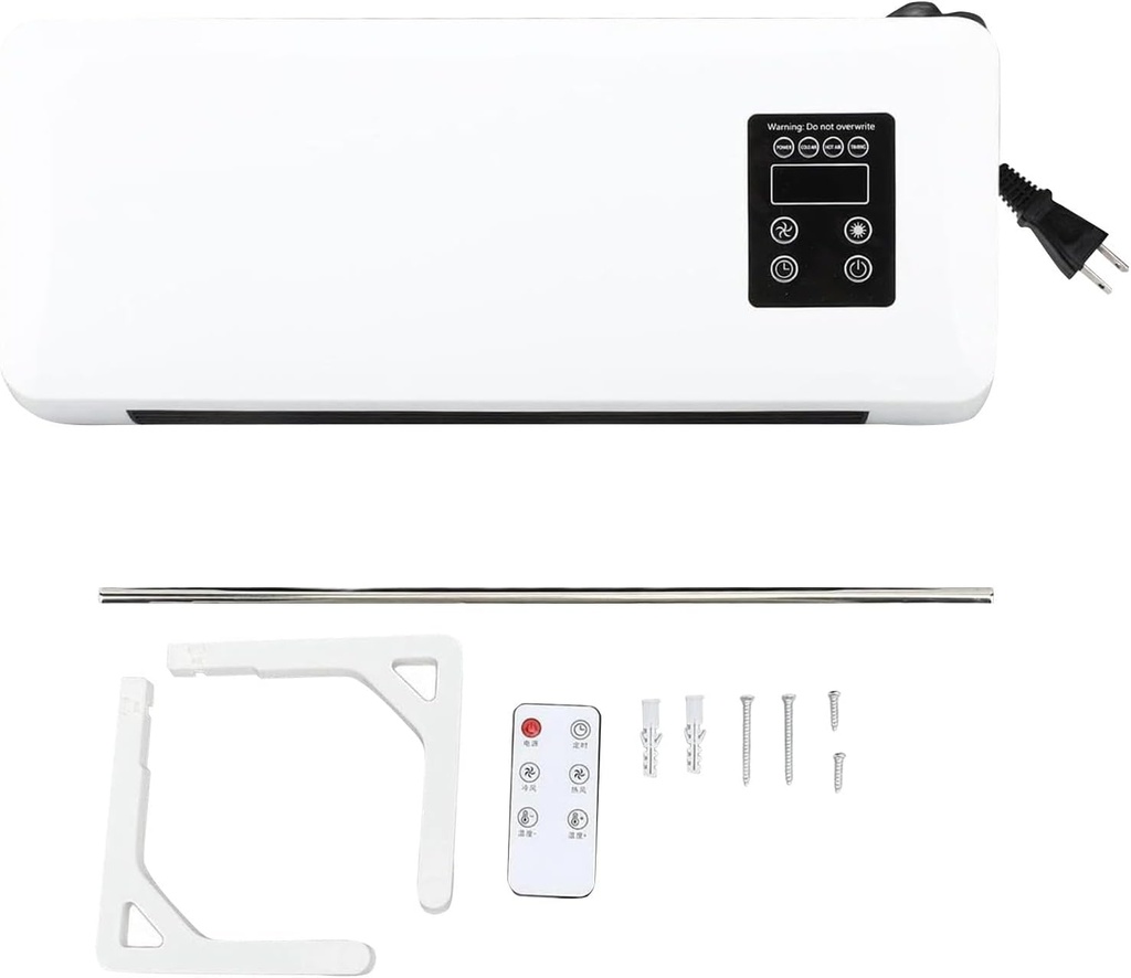 Ductless Portable Air Conditioners No Windows Needed, 3 in 1 Wall Mounted Air Conditioner, Mini Split AC/Heating System, Wall Mounted with Remote Control & Timer