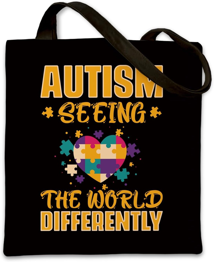 Black Canvas Tote Bag, Reusable Cloth Bags Handbag for Work Beach Travel, Present Bags for Women