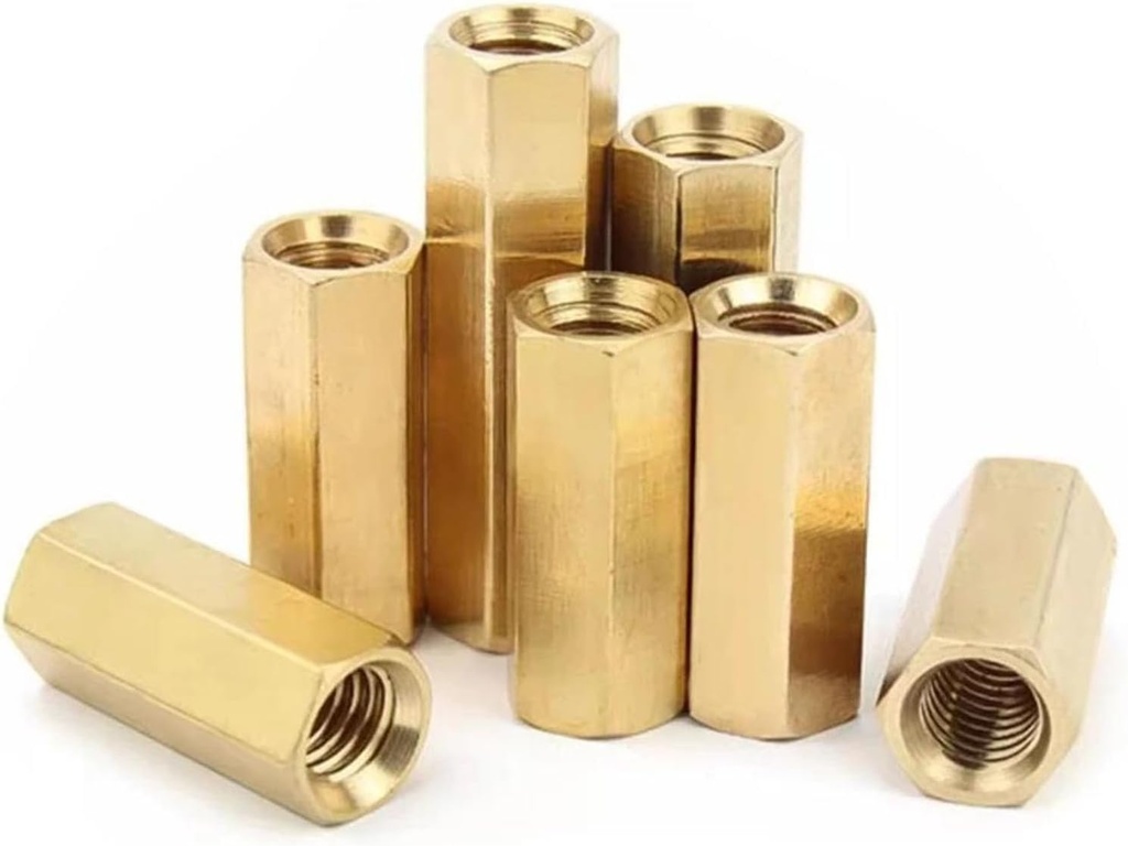 [BRSREGQODEIQGHT3] M2 M2.5 M3 M4 M5 M6 Brass Motherboard Standoffs Hex Board Rack Stud Spacing Screw Hexagon Copper Pillars Bolt Spacer 26mm (10Pcs) M2