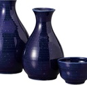 Ale-net Sake Set Tokuri Ochoko Set 3.5 x 5.3 inches (9 x 13.5 cm), Approx. 13.8 fl oz (380 cc), Sora 2 Tokuri & Guinomi (2 Pieces) Set, Pottery, Mino Ware