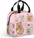 Capybara Lunch Bag Lunch Box for Women Insulated Tote Bag Cute Lunch Bags Reusable Capybaras Lunch Box for Picnic,Gifts