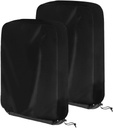 Outdoor Zero Gravity Folding Chair Cover Waterproof Lawn Patio Furniture Covers Black 28"x43" (2 Pack--28"x43")
