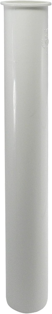 Keeney10-12WK 1-1/2" x 12" Plastic Flanged Sink Tailpiece, White