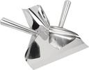 Luxshiny Stainless Steel Snack Shovel with Dual Handles Versatile French Fry and Popcorn Scoop for Home Supermarkets and Bars Lightweight and Compact Design
