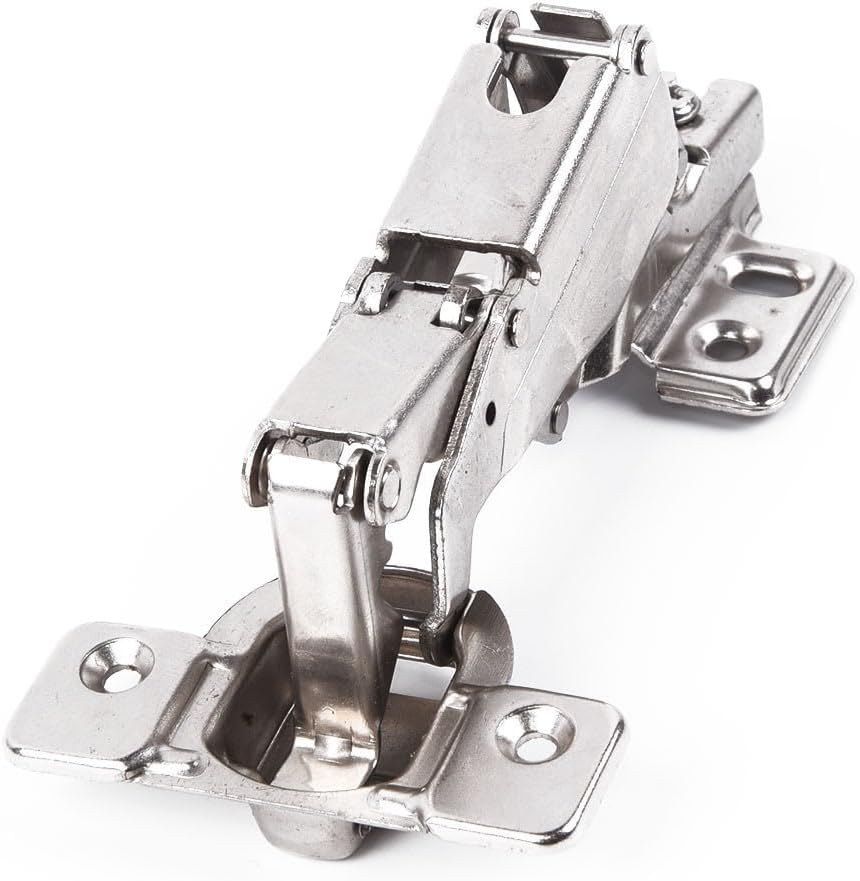 165 Degree Cabinet Hinges, Door Frame Hinge, Corner Cabinet Door Hinges, Cold Rolled Steel Heavy Duty Cupboard Corner Folding Hardware with Screws for Bathroom Kitchen Wardrobe TV Cabinet Bookcase