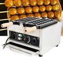 TBVECHI 1500W Electric Nonstick Bubble Waffle Maker, Commercial Egg Waffler Maker with Time & Temp. Control for Bubble Ball Waffle Takoyaki Making Baking