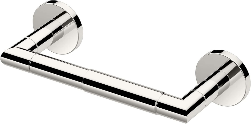 Gatco 4313B Glam Standard Toilet Paper Holder, Polished Nickel