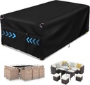 Patio Furniture Covers, Waterproof Outdoor Furniture Set Covers for Table and Chair Set, Garden Weather-Resistant Couch Sofa Dining Table Cover - 98Lx78Wx32H inch