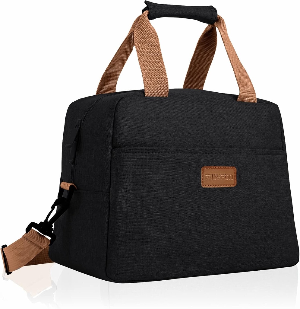 Lunch Bags for Women Adult Insulated Lunch Box with Shoulder Strap Reusable Lunch Tote bag for Work Travel and Outdoor