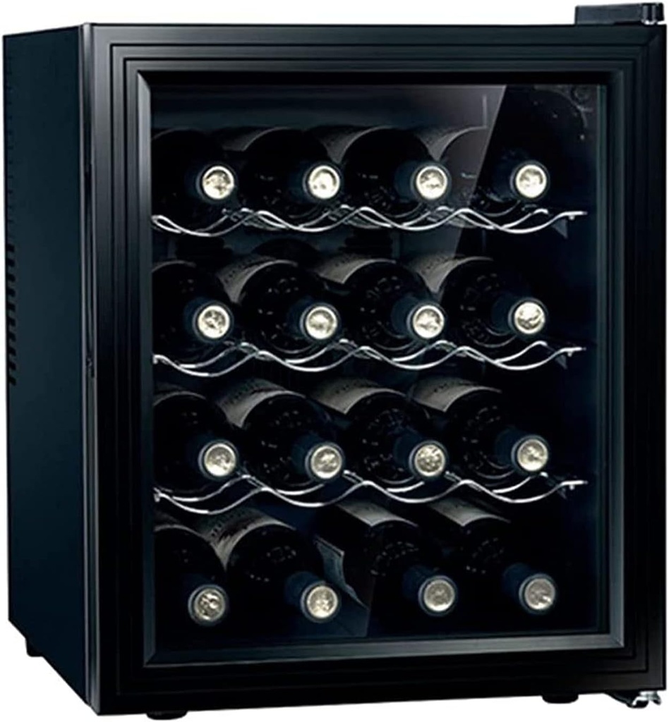 16 Bottle Compressor Wine Cooler Refrigerator w/Lock Large Wine Cellar for Red, White, Champagne or g Wine 41f-64f Digital Temperature Control Fridg
