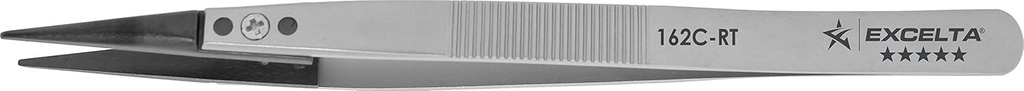 Excelta - 162C-RT - Tweezers - Replaceable Tip - Straight - Five Star - Peek Tips, 0.06" Height, 0.36799999999999999" Wide, 1.5" Length