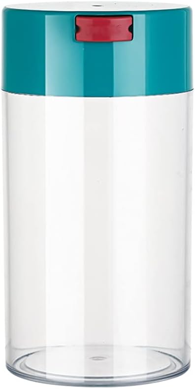 Kitchen Storage Jar Plastic Transparent Airtight Jar With Exhaust Button For Coffee Beans And Tea Storage (Size: 15.5 * 7.5/20 * 10.5/26 * 12cm) Food Storage Container (Size : A)