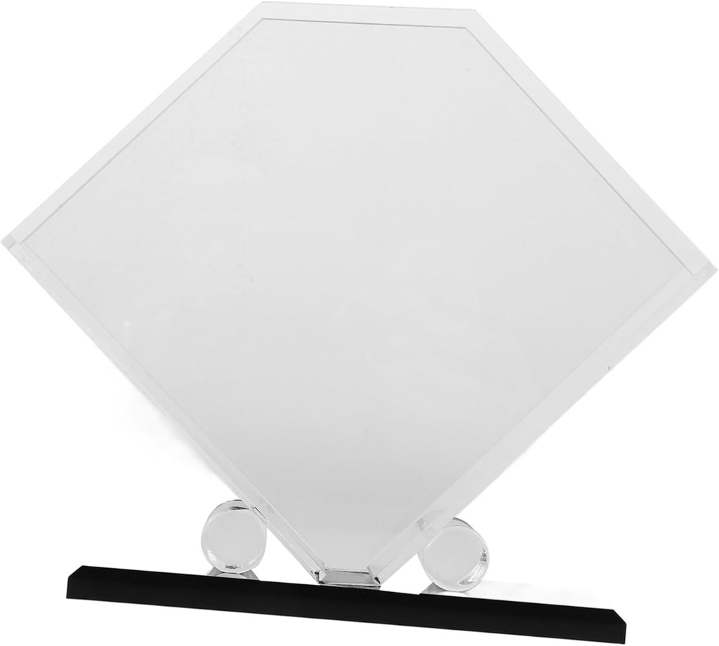 Clear Acrylic Napkin Holder for Tabletop with Black Square Base Paper Tissue Dispenser for Napkins Stylish and Practical for Restaurants Hotels Bars and Parties