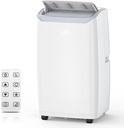 14000 BTUs Portable Air Conditioners with Remote Control, 3-in-1 Portable AC Unit with Fan & Dehumidifier for Room up to 750 sq.ft., Smart/Sleep Mode, 24H Timer, Installation Kit