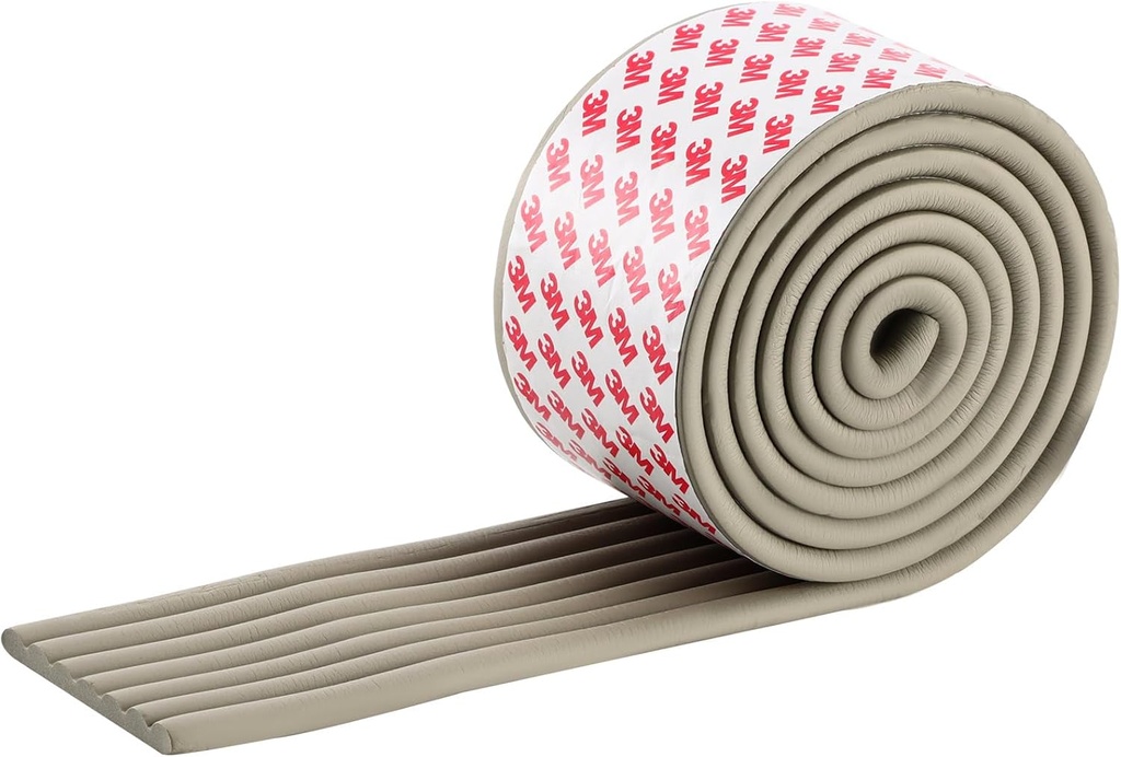 Corner Protector for Baby, Widen Edge Protector with Adhesive Backing, Baby Proofing Edge Corner Protectors Self Adhesive Furniture Corner Guard Bumper for Table, Desk, Fireplace (Gray, 6.6ft)