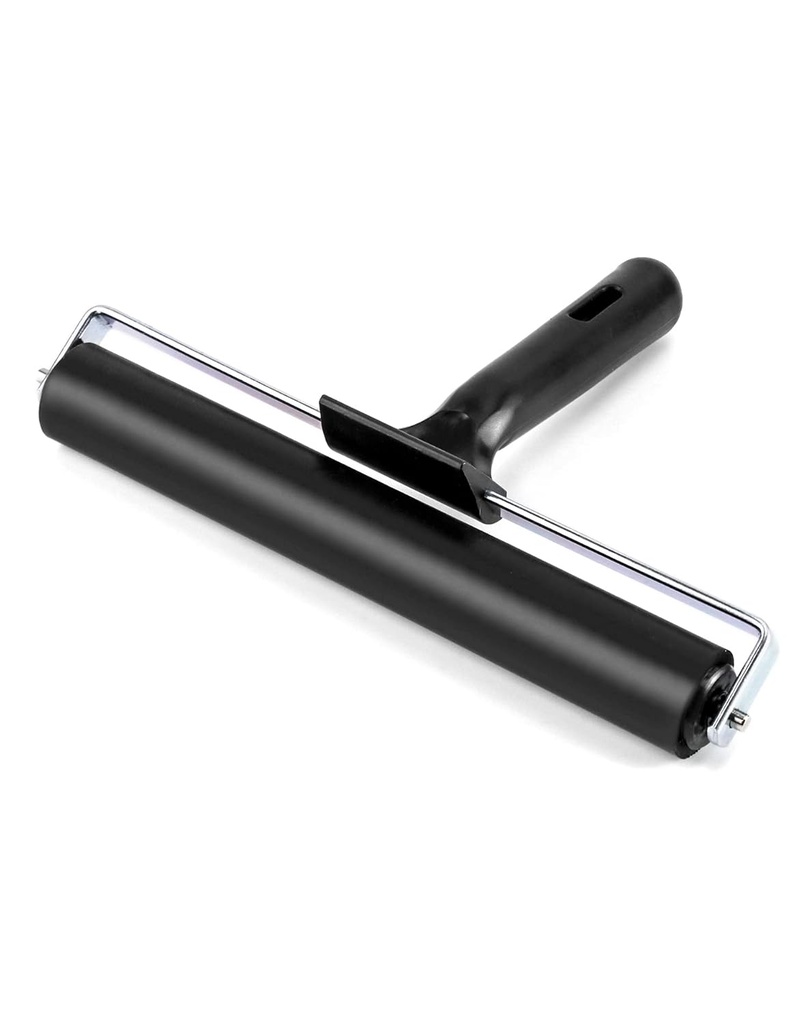 QWORK 8 Inch Rubber Roller, Tape Roller for Print, Tape, Wallpapers, Scrapbooks