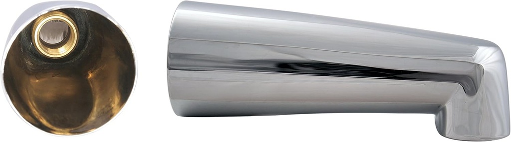 Westbrass 7" Tub Spout, Polished Chrome, E507-1F-26, 1 Pack
