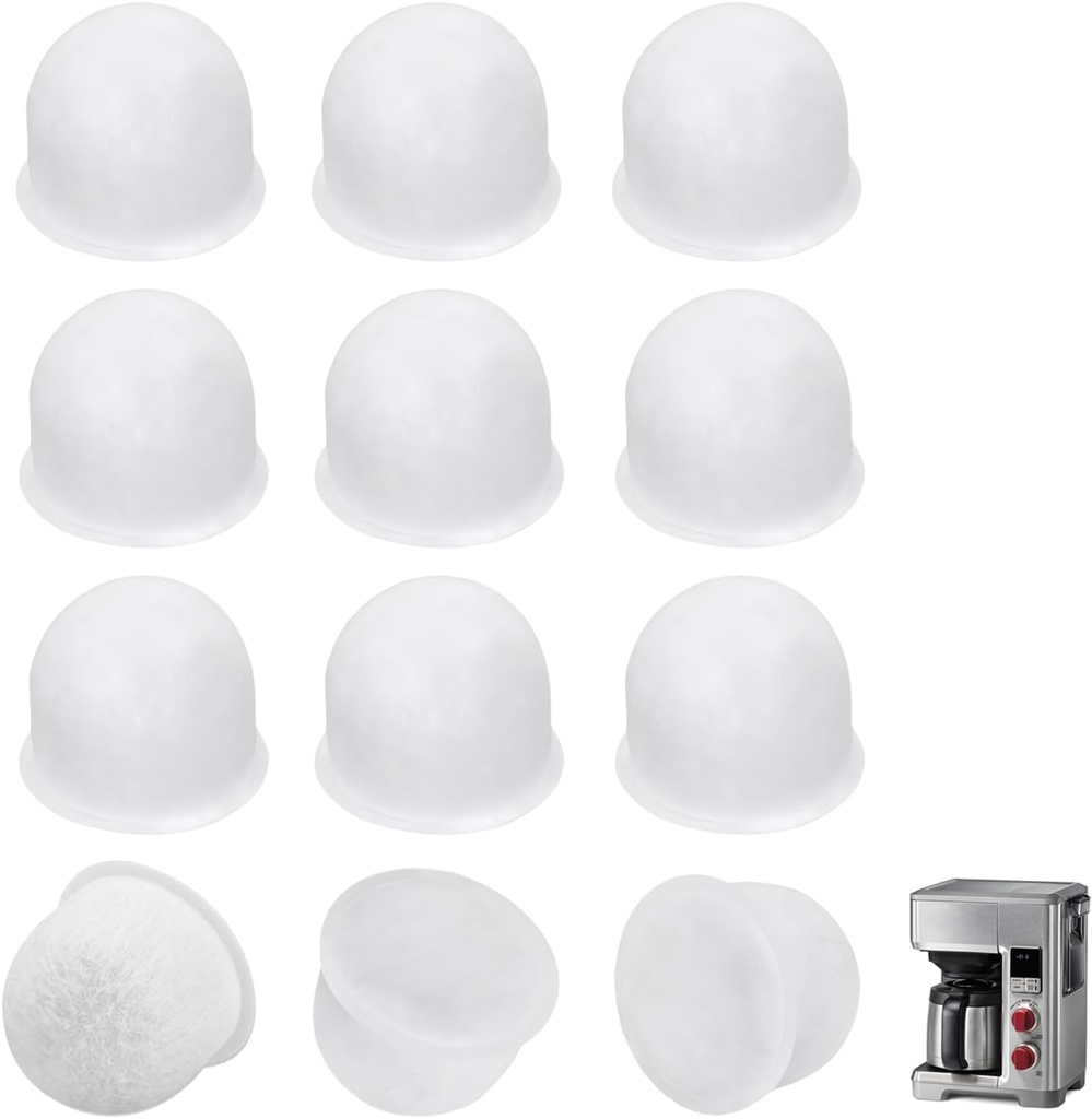 12-Pack Water Filter Pods for Wolf Gourmet Coffee Maker, Replacement Filters Compatible with Wolf Gourmet WGCM100S WGCM110S WGCM120S, Activated Carbon Coffee Filter