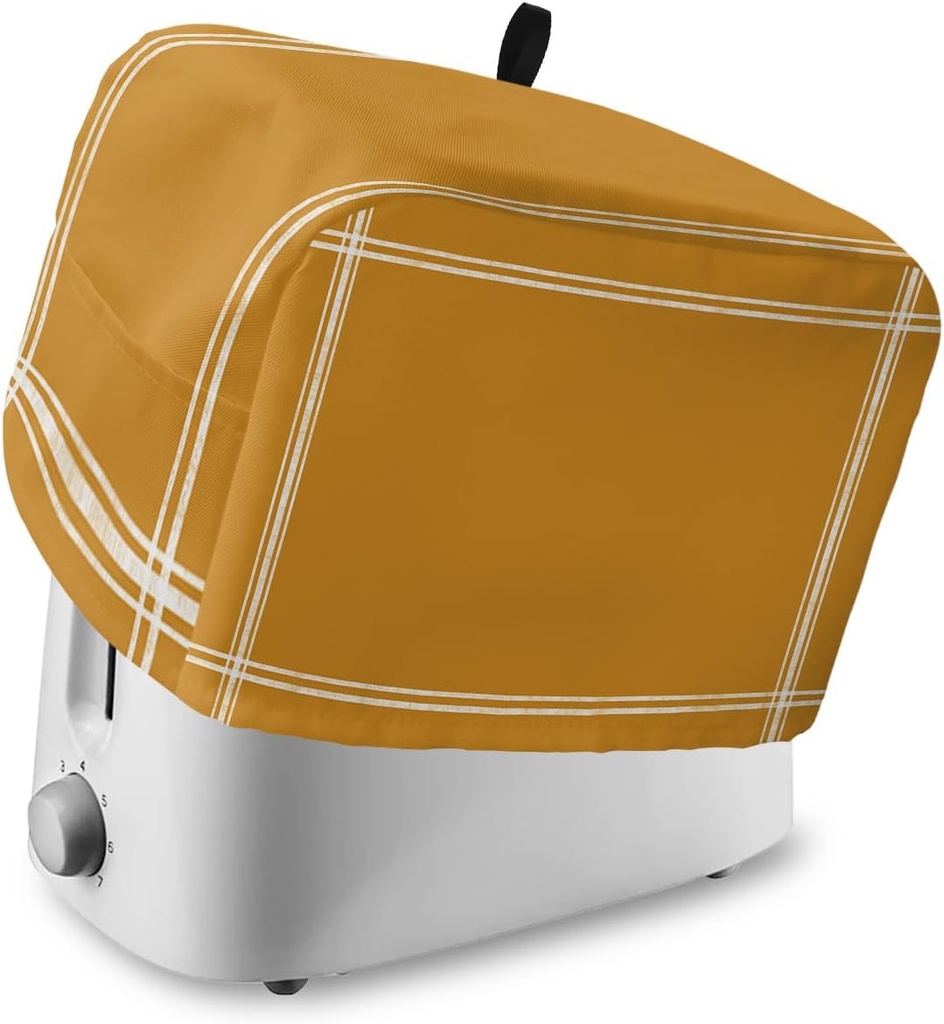 Toaster Dust Cover for Kitchen 4 Slice, Solid Color Ginger Bread Maker Covers Toasters for Fingerprint Protector Washable Small Appliance Covers Accessories (12x11x8in)