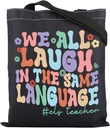 ENSIANTH ESL Teacher Tote Bag English Language Learners Gift Second Language Teacher Appreciation Gift Back to School Gift