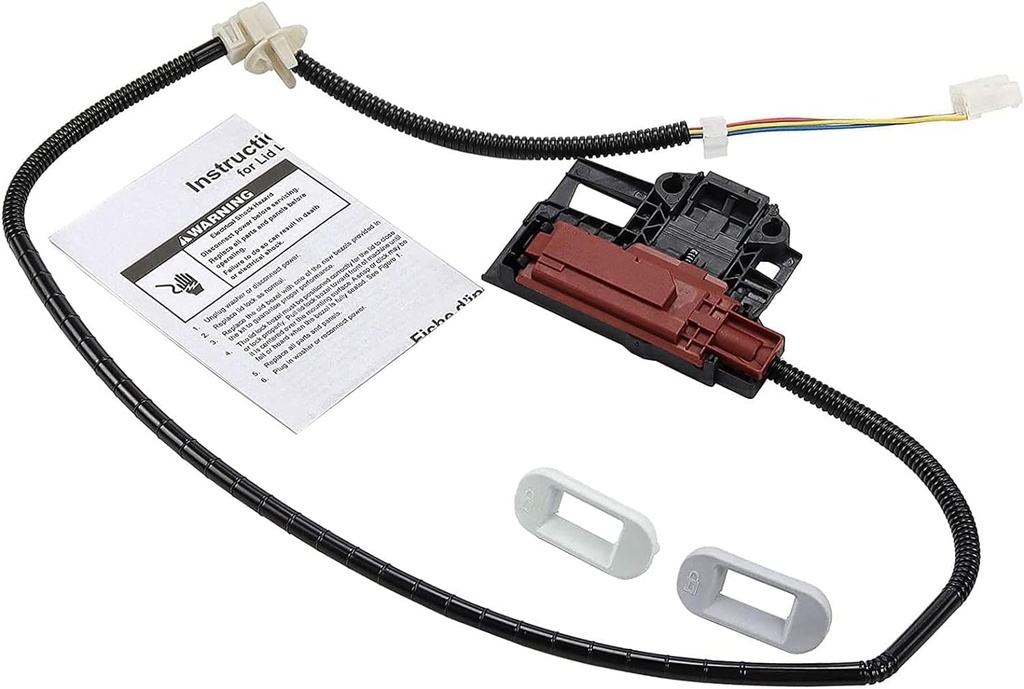 W10404050 W10238287 Washer Lid Lock Latch switch Assembly Compatible with Whirl.pool Ken.more Washer Parts AP5263307,PS349762,W10744659 by TOMOON(2 Year Warranty)