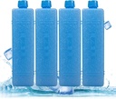 Small Fan, Ice Packs 4Pcs Long Lasting Freezer Blocks Reusable Portable Cooler Freezer Ice Packs Keep Cool for Refrigerator Air Conditioner Fan