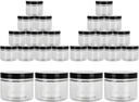 18 Pack 10oz Empty Slime Containers, Large Plastic Slime Jars Clear Slime Storage Containers with Lids, Food-Grade Plastic