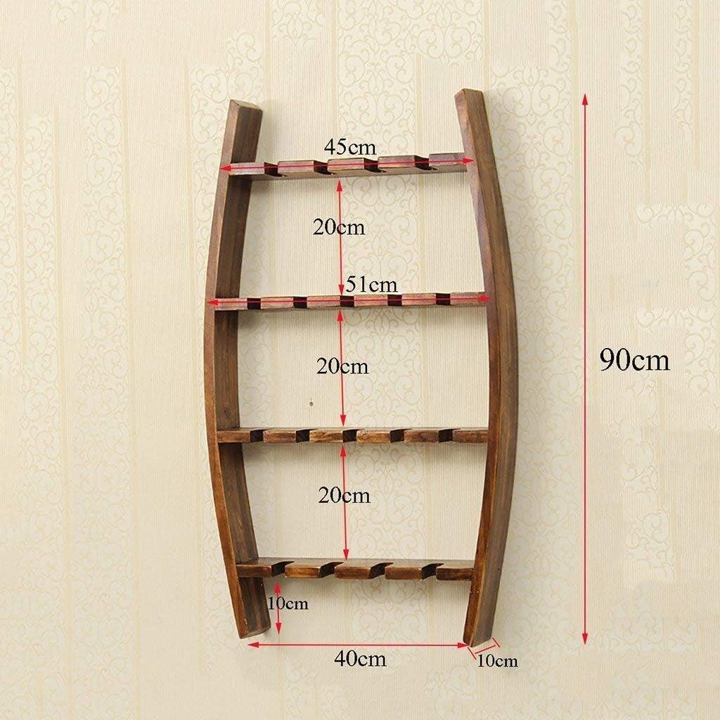 Wine Rack Wine Racks Pine Wall-Mounted Wine Cellar Rack Bars Living Rooms Hotels Restaurants Decoration Shelf
