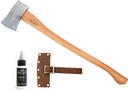 1844 Helko Werk Germany Classic Forester - 3.5 lb Felling Axe - Made in Germany Multi-Purpose Cutting and Felling Axe for Felling Trees, Splitting Wood - Head 3.5 lbs, Handle 31 in.(Forester) #10495