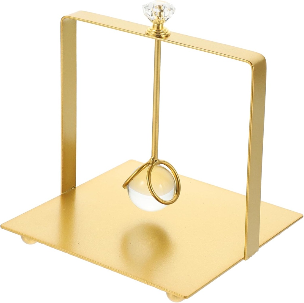 PRETYZOOM Luxury Gold Metal Napkin Holder with Crystal Ball Freestanding Tabletop Napkin Organizer for Kitchen Dining Restaurant and Outdoor Use Capacity Tissue Rack with Modern Decorative