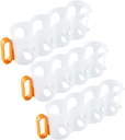 3-Pack Drink Organizer For Refrigerator, Stackable Fridge Organization Can Dispenser, Soda Rack Can Organizer, Bottled Water Organizer (Color : Orange)