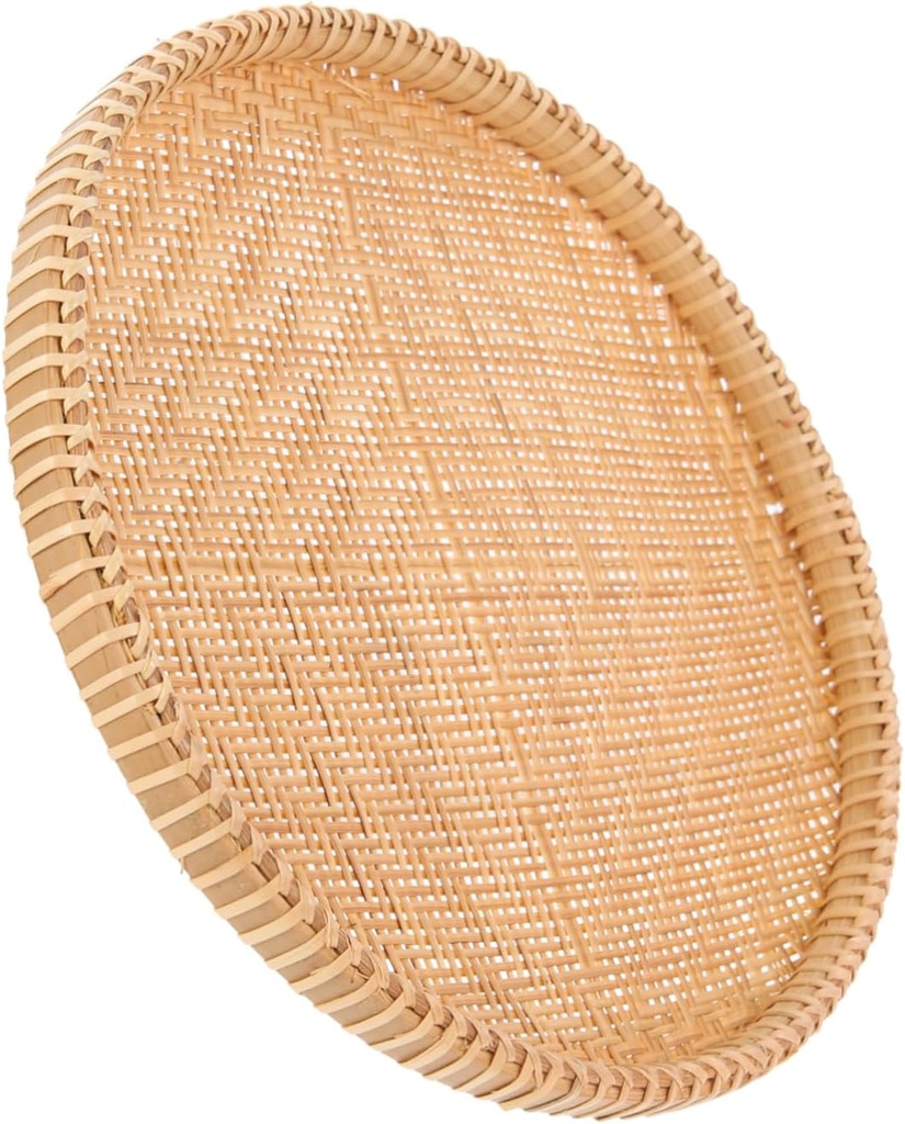 Bamboo Fruit Plate Decorative Hanging Basket Vegetable Storage Kitchen Gadgets Natural Craft