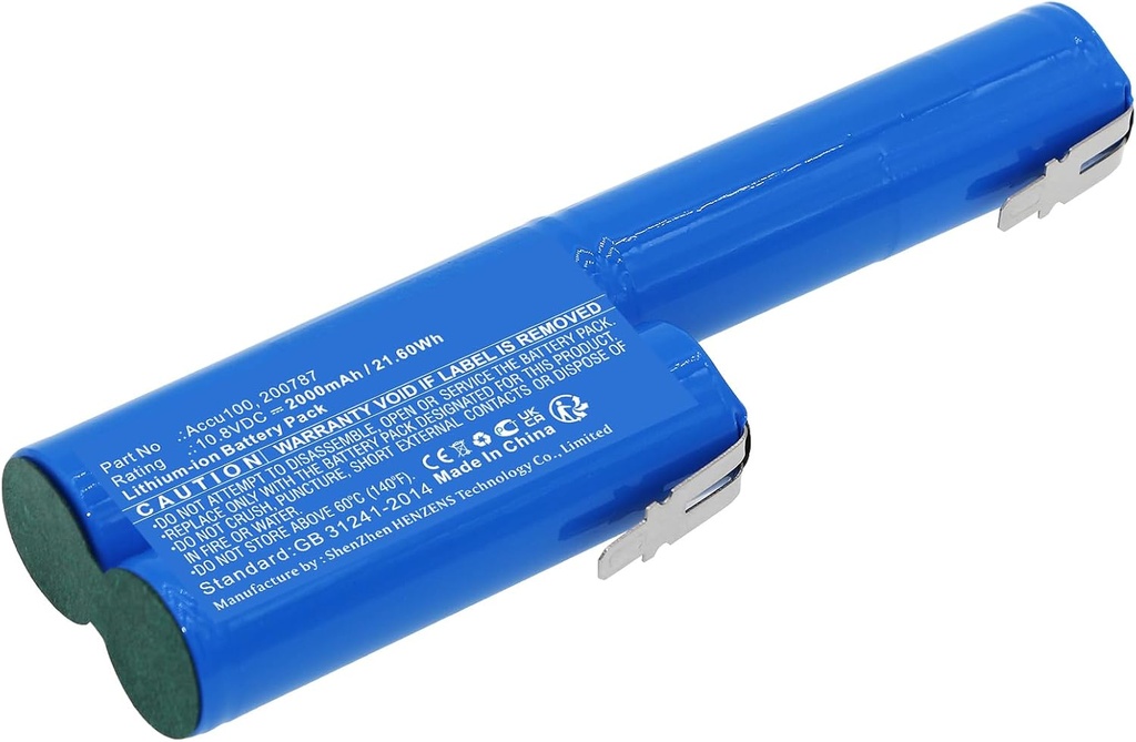 Synergy Digital Gardening Tools Battery, Compatible with Wolf 200787 Gardening Tools, (Li-ion, 10.8V, 2000mAh) Ultra High Capacity, Replacement for Gardena 08804-00.640.00 Battery