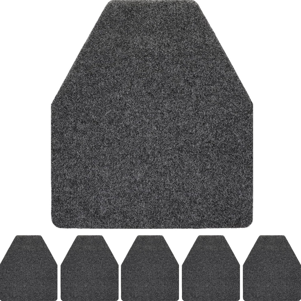 Nuanchu 6 Pack Nonslip Floor Mats - Water Absorption Urinal Mats, Bathroom Urinal Floor Pads for Men's Restroom (Grey)