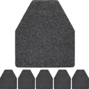 Nuanchu 6 Pack Nonslip Floor Mats - Water Absorption Urinal Mats, Bathroom Urinal Floor Pads for Men's Restroom (Grey)